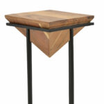 Side table Miles solid acacia wood natural-black 29x29x54cm - Слика 4