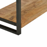 Coffee table Miles solid mango wood nautral-black 100x45x45.5cm - Слика 5