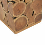 Stool Jaret solid acacia wood natural 36x36x53cm - Image 4