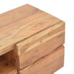 TV cabinet Dervie natural solid acacia wood 130x43.5x66.5cm - Слика 6