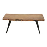 Miles coffee table solid acacia wood in natural shade 120x65x46cm - Слика 2