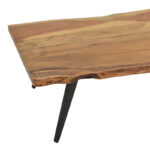 Miles coffee table solid acacia wood in natural shade 120x65x46cm - Слика 3