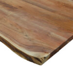 Table top Emilio solid acacia wood in natural shade 200x95x3.6cm - Слика 3