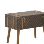 Trunk 2 pieces set Sarno Inart brown pu 60x34x45cm - Image 2
