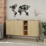 Buffet Clara in light oak 142x35.5x83cm - Image 2