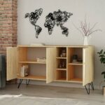 Buffet Clara in light oak 142x35.5x83cm - Image 3