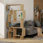 Karmato Bookcase in natural color 96x25,5x168,5cm - Image 2