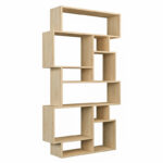 Karmato Bookcase in natural color 96x25,5x168,5cm