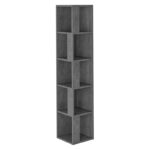 Аголна полица за книги Рафаел сива античка 31,5x31,5x159 см