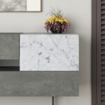 Buffet Roberta gray antique-white marble 145x40x82cm - Слика 4