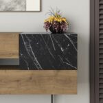 Buffet Roberta black-walnut marble 145x40x82cm - Слика 4