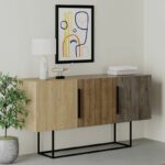 Buffet Estella natural-walnut 150x42x79.5cm - Image 2