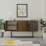 Buffet Estella natural-walnut 150x42x79.5cm - Image 3