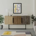Buffet Estella natural-walnut 150x42x79.5cm - Image 4