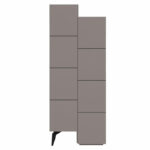 Multipurpose cabinet Romane cabinet mocha 62.2x37.4x155.4cm - Слика 3