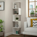 Bookcase - Column Piri white-mocha 35x30x161cm - Слика 2