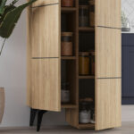 Multipurpose cabinet Romane cabinet natural 62.2x37.4x155.4cm - Image 5