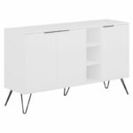 Buffet Clara in white colour 142x35.5x82cm