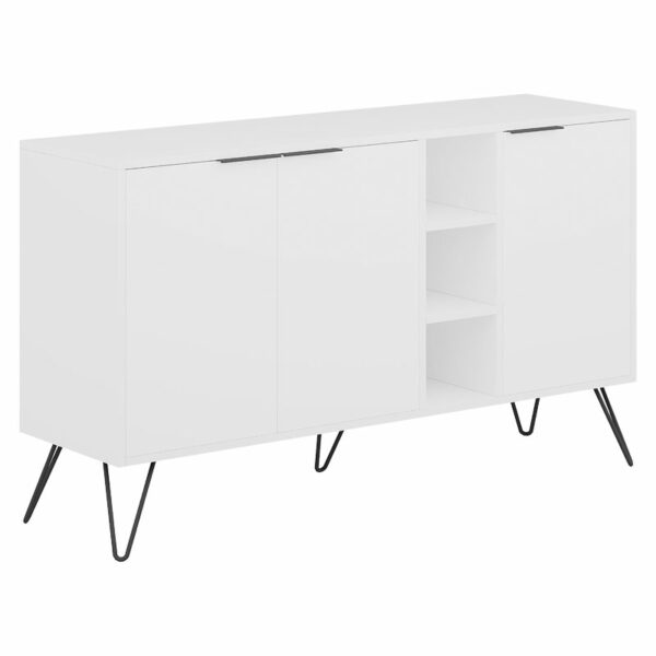Buffet Clara in white colour 142x35.5x82cm