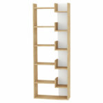 Bookcase Oppa natural-white 61x22x162cm