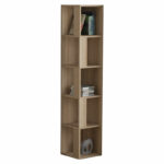 Аголна полица за книги Рафаел природна 31,5x31,5x159 см