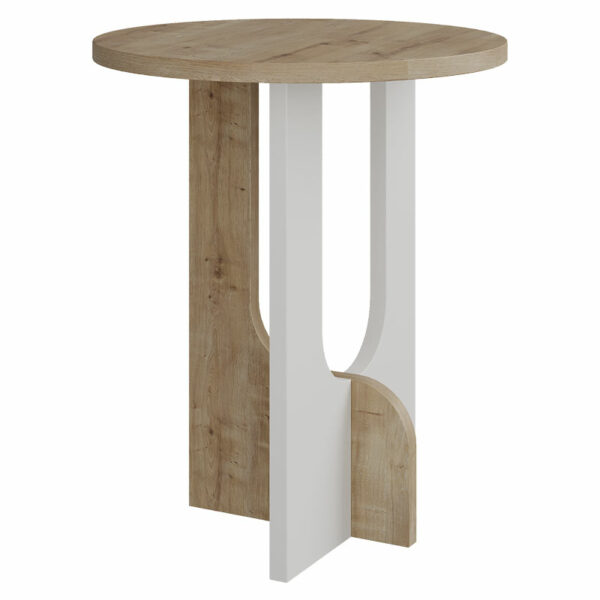 Side table Luna natural-white D40x47cm