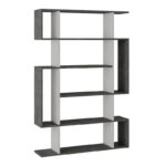 Полица за книги MITO во античко бело-сива боја 108.5x25.5x161 см