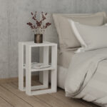Nightstand Passion in white color 34x30x55cm - Image 2