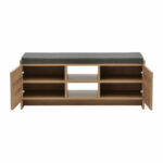 Entrance furniture stool-shoe cabinet Zulla 10 pairs sonoma 110x37x46 cm - Слика 4