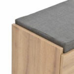 Entrance furniture stool-shoe cabinet Zulla 10 pairs sonoma 110x37x46 cm - Слика 5