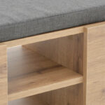 Entrance furniture stool-shoe cabinet Zulla 10 pairs sonoma 110x37x46 cm - Слика 6