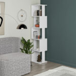 Bookcase - Column Piri white melamine 35x30x161cm - Слика 2