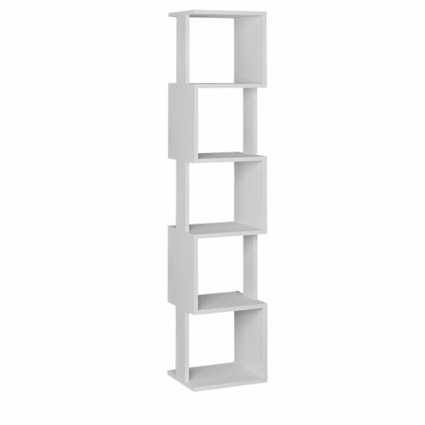 Bookcase - Column Piri white melamine 35x30x161cm