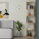 Bookcase - Column Piri oak melamine 35x30x161cm - Image 2