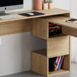 Working foldable desk Badau melamine natural 110x37x77cm - Слика 4