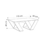 Coffee table Pipra in natural colour 110x60x40 - Image 3