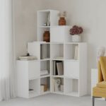 Bookcase Paleo white melanine 150.8x28.x150.8cm - Слика 2