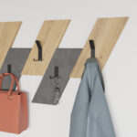 Wall hanger Livy oak-retro grey melamine 75.2x1.8x45.3cm - Image 3