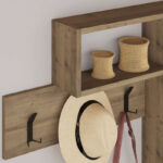 Wall hanger Game melamine in natural Color 99,5x15x61cm - Слика 4