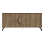 Buffet Gora in light walnut color 180x35.6x82cm - Image 4