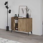 Buffet Gora in light walnut color 110x35.6x82cm - Слика 3