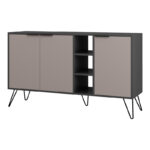 Buffet Clara in mocha-anthracite colour 142x35.6x82cm