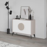 Buffet Gora in mocha-white color 110x35.6x82cm - Слика 2