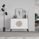 Buffet Gora in mocha-white color 110x35.6x82cm - Слика 3
