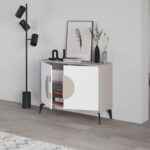 Buffet Gora in mocha-white color 110x35.6x82cm - Слика 4