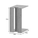 End table Muju in mocha color 40x30x57cm - Слика 4