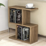 Coffee table Zet in walnut color 45x17x51cm - Image 2