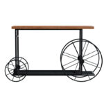 Console Bike in black-walnut color 148x28x85cm - Слика 3