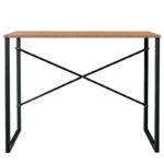 Office desk Zayn in black-walnut color 90x60x70εcm - Image 2