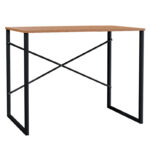Office desk Zayn in black-walnut color 90x60x70εcm
